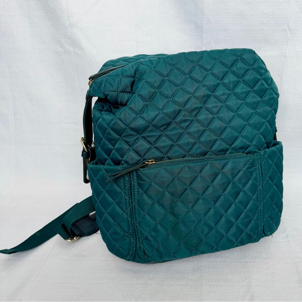 Tommy Bahama Quilted Padded Teal Blue Green Backpack